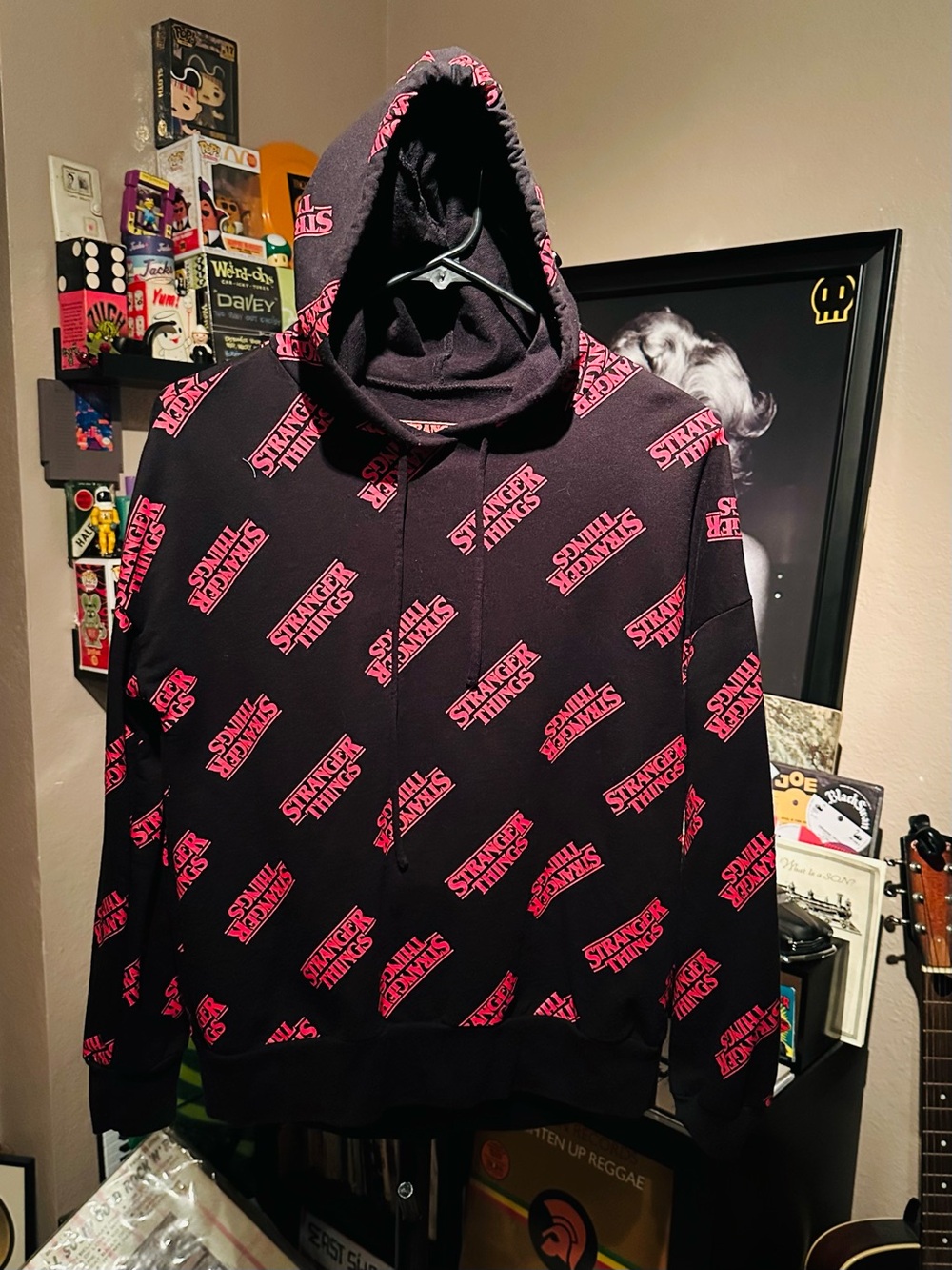 Stranger Things Black & Red Logo Sweatshirt Hoodie